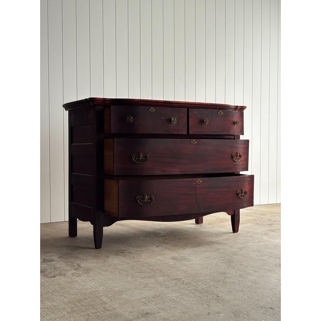 Antique Serpentine Mahogany Chest of Drawers, C. 1890–1910 For Sale - Image 13 of 18
