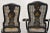 Antique Chinoiserie Queen Anne Hand Painted Floral Cane Dining Chairs - Set of 4 For Sale - Image 10 of 12