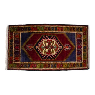 Hand Made Door Mat, Entryway Rug, Bath Mat, Kitchen Decor, Small Rug, Turkish Mat Rug For Sale