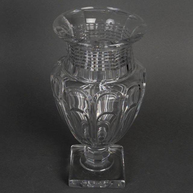 Crystal vase, early 20th century, Baccarat. Crystal vase by Baccarat, 20th century, Napoleon III style. H: 30 cm, D: 14 cm