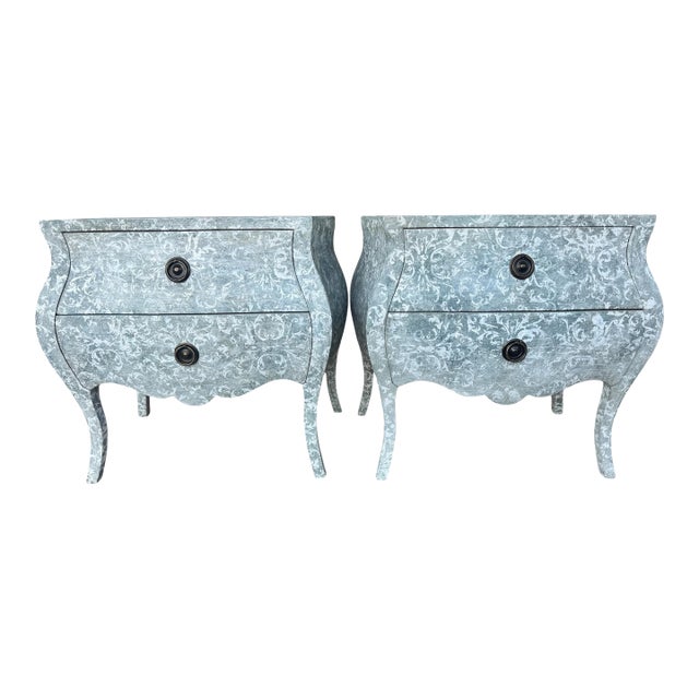 Vintage French Style Nightstands, a Pair For Sale