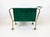 Mid-Century Brass and Leather Trolley Magazine Rack, 1950s For Sale - Image 10 of 13
