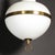 Mid-Century Modern Murano Glass & Brass Banded Detailed Pendant Chandelier For Sale - Image 17 of 18