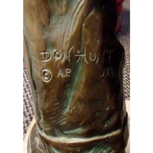 Figurative Don Hunt "Paderewski" Boy Bronze Sculpture Hand Signed For Sale - Image 3 of 11
