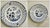 Ceramic Mid 20th Century Blue and White Plate Collection- Set of Six For Sale - Image 7 of 11