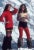 Winter Wear 1976 Manuela Boraomanero (left) and Emanuela Beghelli holiday in the Italian ski resort of Cortina d’Ampezzo,...