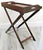 Brown Mid 20th Century Vintage English Butler's Mahogany Tray Table With Folding Stand For Sale - Image 8 of 18