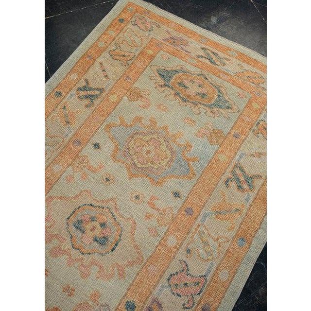 Turkish Oushak Rug 3'1" x 9'6" For Sale - Image 12 of 12