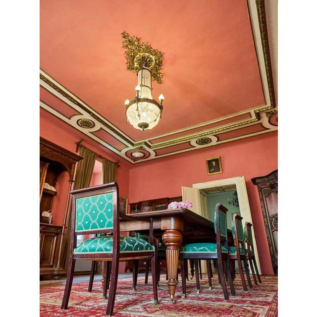Large Antique Louis XVI Pear Chandelier For Sale - Image 6 of 15