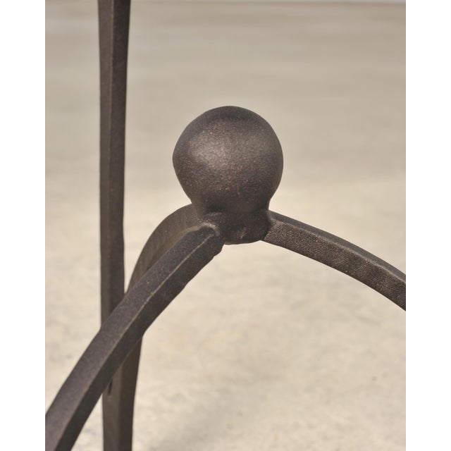 Michael Taylor Arcadia Bronzed Aluminum Garden Drinks Table For Sale - Image 13 of 18