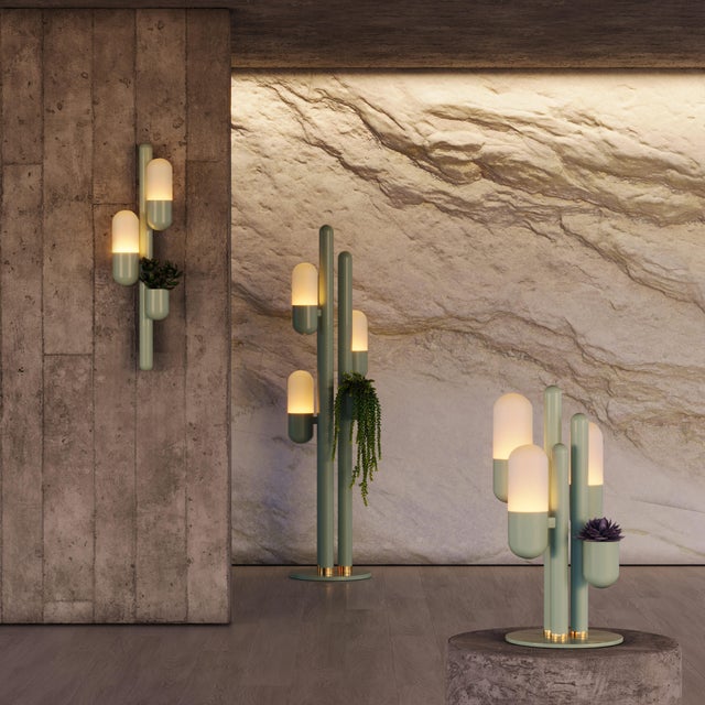 Cactus Floor Lamp by Creativemary For Sale - Image 10 of 14