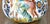 Vintage Boho Hand Painted Lamp For Sale - Image 9 of 12