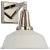 Layton 10" Sconce in Polished Nickel with Matte White Shade Designer: Chapman & Myers Height: 10.25" Extension: 11.5"...