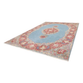 Kirman Rug with Floral Pattern For Sale