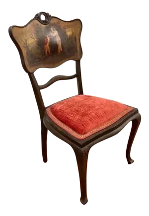 Side Chair Antique Hand Painted