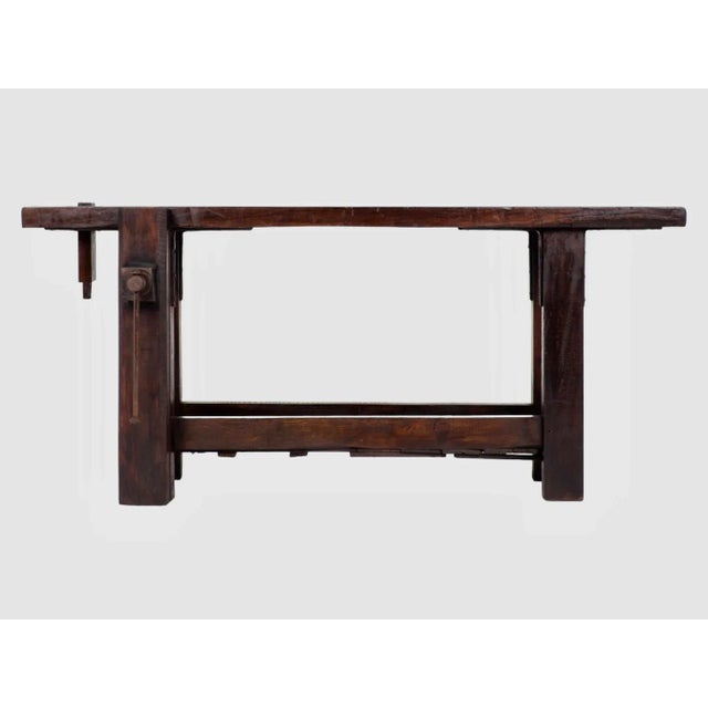 Antique French Carpenter's Workbench For Sale - Image 4 of 11