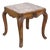 Antique French Square Side Table with Wooden Frame and Marble Top, 1800s For Sale