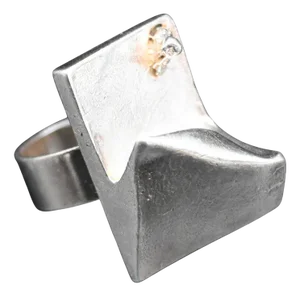 Lapponia A Space Series Silver Ring by Bjorn Weckstrom