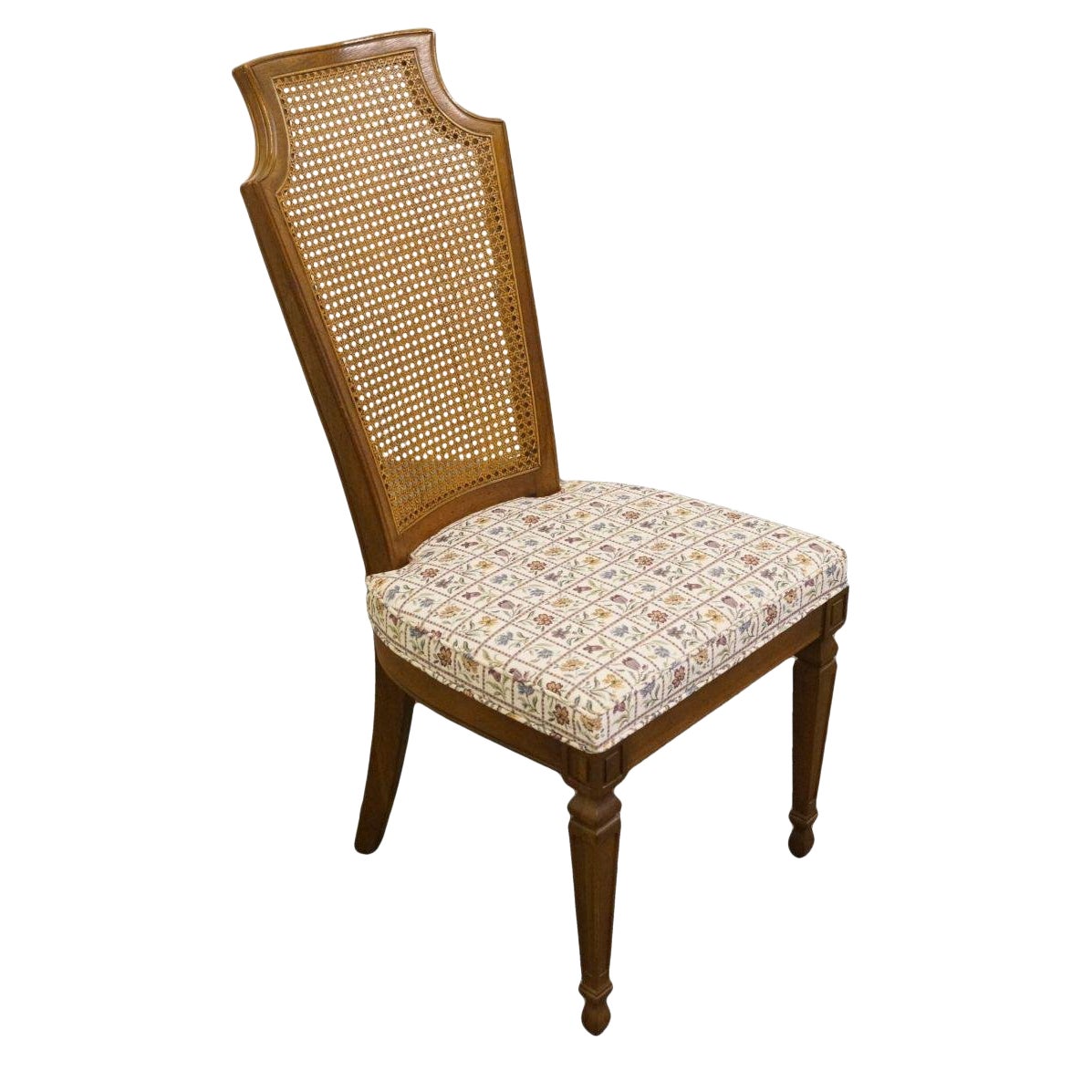 Drexel Furniture Italian Neoclassical Cane Back Dining Side Chair