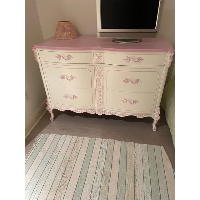 Vintage chest of drawers been in my possession for two generations in children’s room rooms it has been repainted 2x by me...