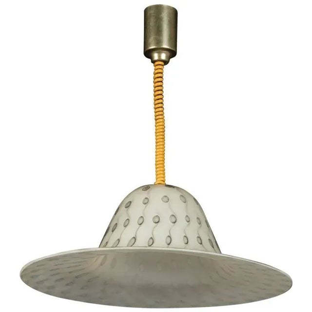 Mid-Century Modern Mid-Century Textured Pendant by Aloys Ferdinand Gangkofner for Peill & Putzler For Sale - Image 3 of 7