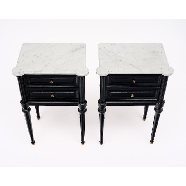 Louis XVI Style French Side Tables For Sale - Image 4 of 9