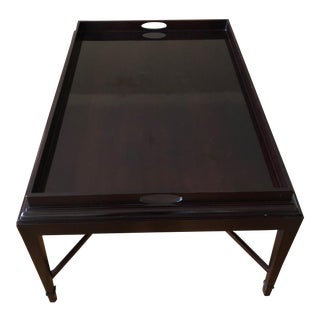 Transitional Barbara Barry Baker Tray Coffee Table For Sale