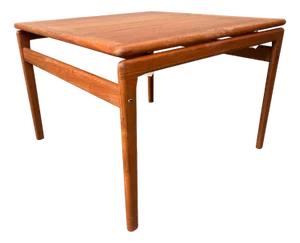 Danish Square Teak Coffee Table attributed to Niels Bach, 1970s