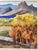 American 1970s Signed Large Autumnal Watercolor Painting, Majestic Mountains, River, Trees For Sale - Image 3 of 7