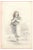 Berr, Flower Girl, Mid 19th Century, Graphite Drawing For Sale
