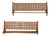 Mid-Century Wall Shelves with Woven Back Panel from Úluv, 1960s, Set of 2 For Sale