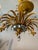 Glass and Patinated Sheet Metal Chandelier, 1900s For Sale - Image 9 of 10