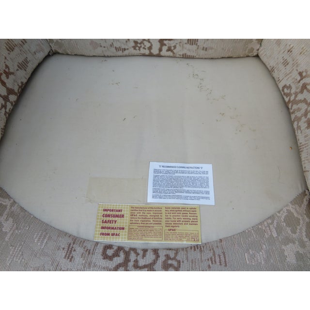 Rare Vintage Milo Baughman for Thayer Coggin Scroll Arm Barrel Back Chair Pair ~ Hollywood Regency For Sale - Image 17 of 18