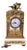 Louis XVI Style Bronze and White Marble Clock, 19th Century For Sale