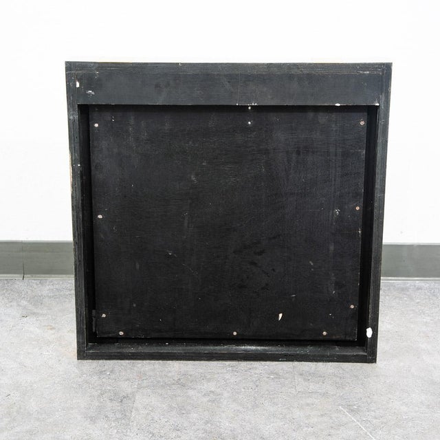 Mid-Century Modern Mid Century Modern Mirror Wall Art Chrome Brass Gold Paul Evans Cityscape Square For Sale - Image 3 of 12