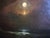 Late 19th Century 19th Century American School Moonlit Seascape and Shipwreck Oil Painting For Sale - Image 5 of 9