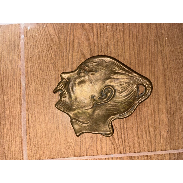 Metal Antique Profile Ashtray, 1950s For Sale - Image 7 of 10