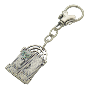 Vintage Italian Handmade Sterling Silver 925 UNO-a-ERRE Newborn Photo Solid Keychain