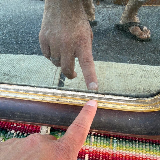 Wood A Very Nice Antique Walnut Victorian Wall Mirror, Circa 1860s For Sale - Image 7 of 18