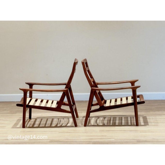 Teak Lounge Chairs by Guy Rogers, 1960, Set of 2 For Sale - Image 11 of 12