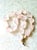 Contemporary Chunky 18" Vintage Rose Quartz Beaded Necklace With Freshwater Pearl Spacers and Sterling Silver Clasp For Sale - Image 3 of 4