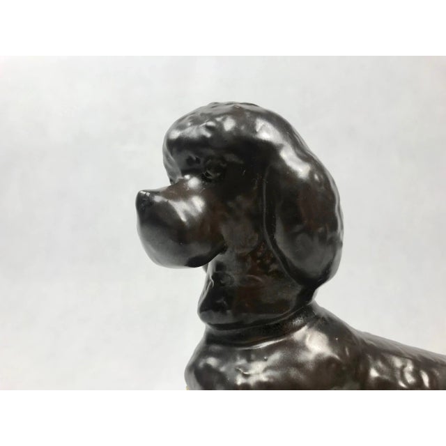 Ceramic Poodle Figurine from Znojmo, 1960s For Sale - Image 6 of 11