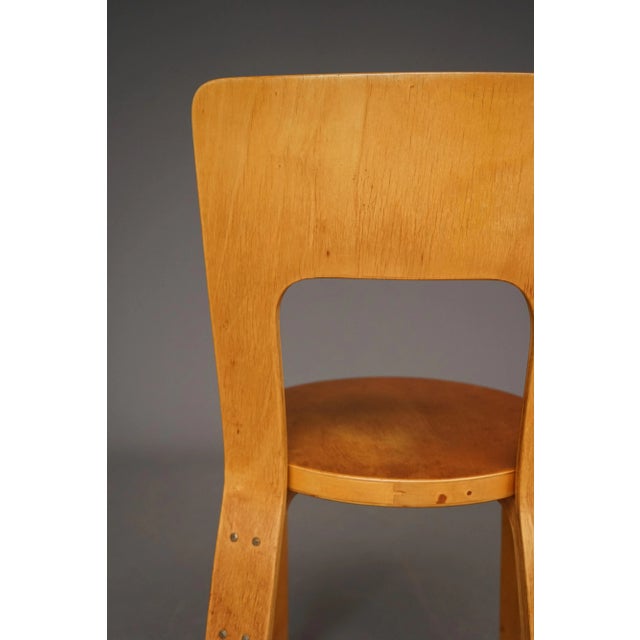 Model 66 Side Chair by Alvar Aalto for Artek, 1940s For Sale - Image 9 of 10