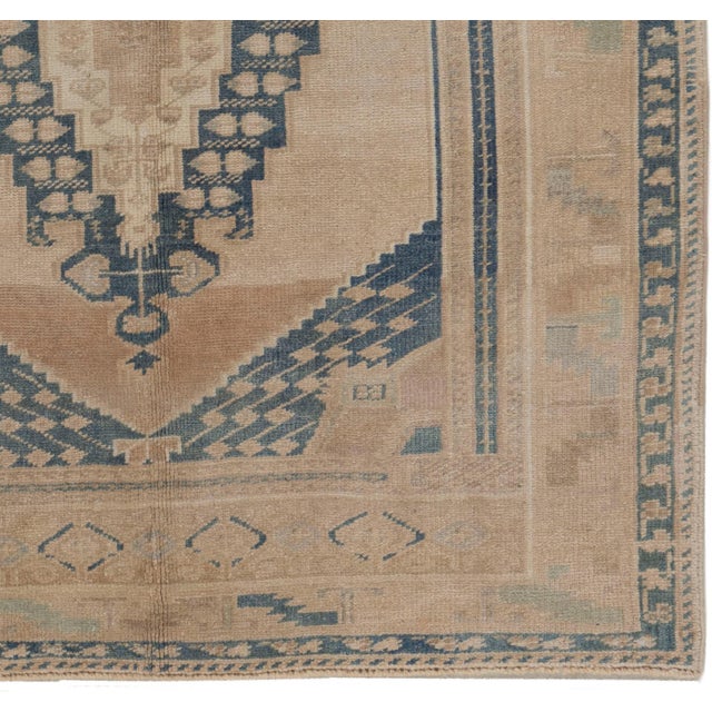 Vintage Turkish Oushak Area Rug 3'6 X 4'1 For Sale - Image 4 of 8