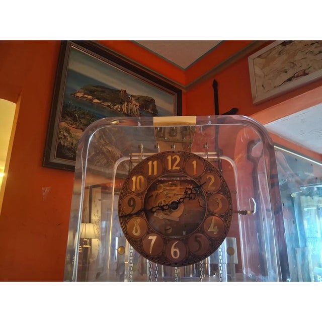 1960's Monumental Mid Century Modern Lucite Grandfather Clock For Sale In Miami - Image 6 of 17