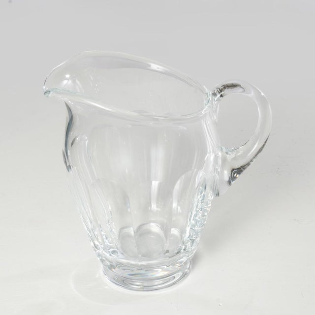 Signed Moser crystal pitcher. Wonderfully made for function and decorative use for any dinner table. Made from high-...