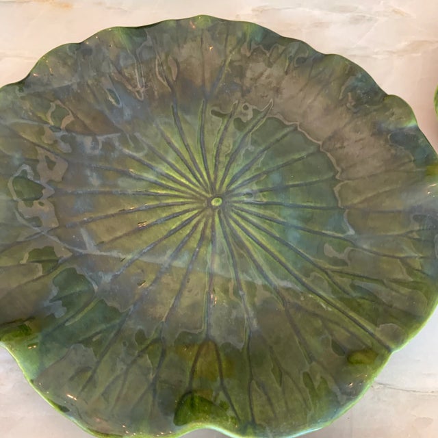 Ceramic Metlock Potteries “Lotus” by Poppytrail California Green Tableware, 1970’s - 20 Pieces For Sale - Image 7 of 9