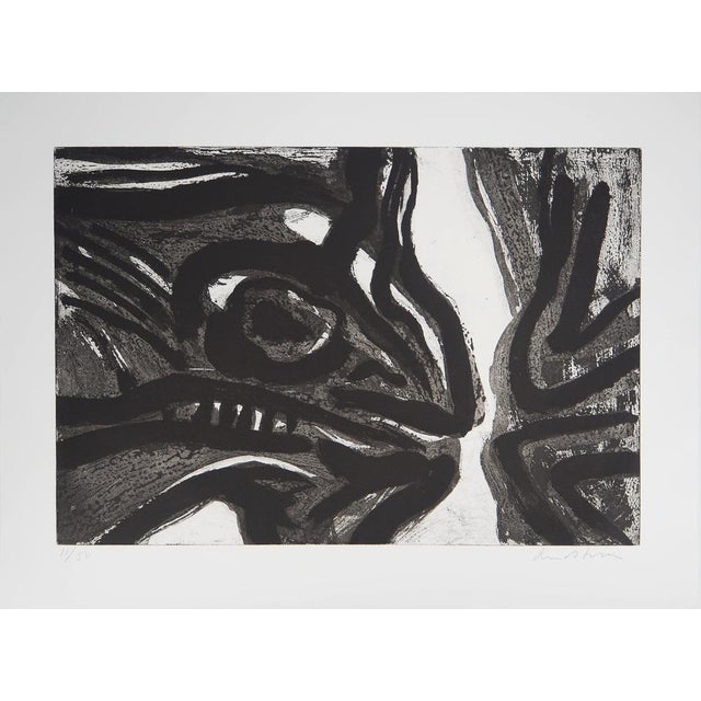 Bengt Lindstrom, Reptilian Character, Original Engraving For Sale - Image 5 of 5