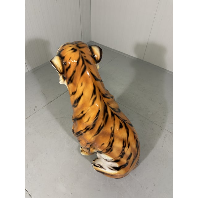Large Ceramic Tiger, Italy, 1970s For Sale - Image 9 of 18