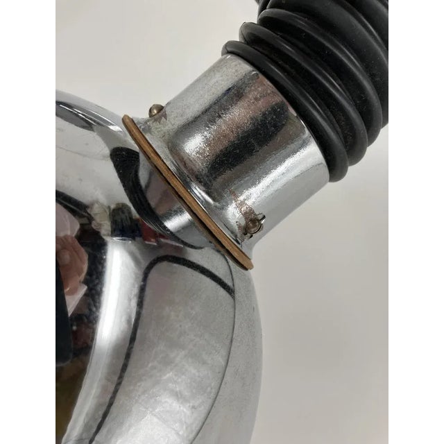 Space-Age Italian Table Lamp in Chrome-Plated, 1970s For Sale - Image 12 of 13